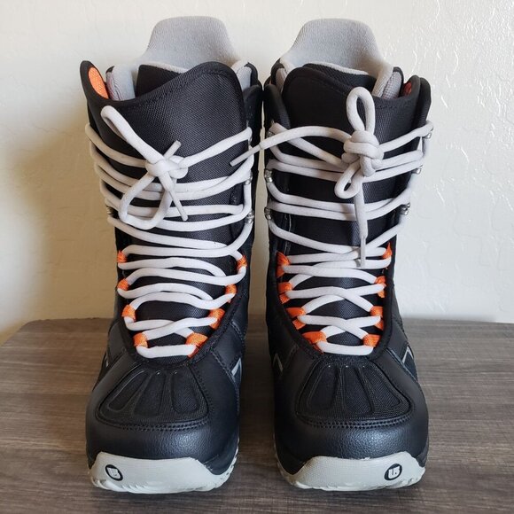 Burton Fader Matrix 2 Lace Snowboarding Boots Black/Grey/Orange Size Men's 8 - Picture 2 of 12